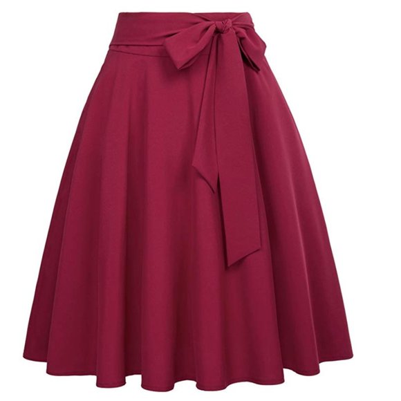 Nordstrom Dresses & Skirts - NWOT Cranberry Wine Midi Circle Skirt With Bow